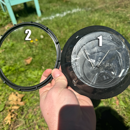 Installed pipe connected to catch basin